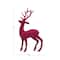 Hello Honey® 13" Pink Flocked Plastic Standing Reindeer Décor